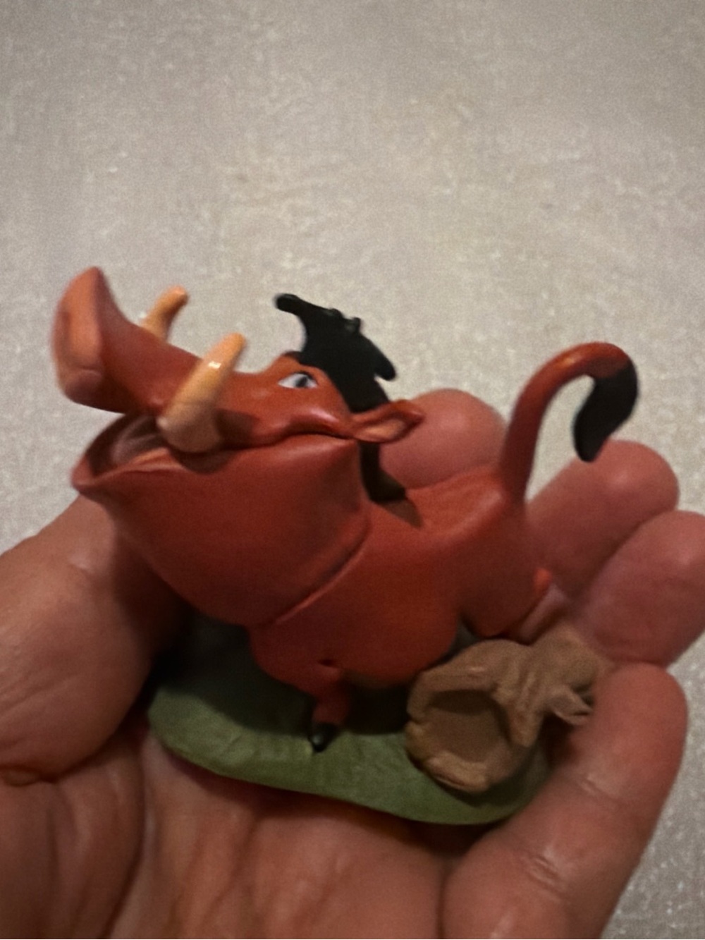 Disney Pumbaa Red and Black Warthog Figurine Playset